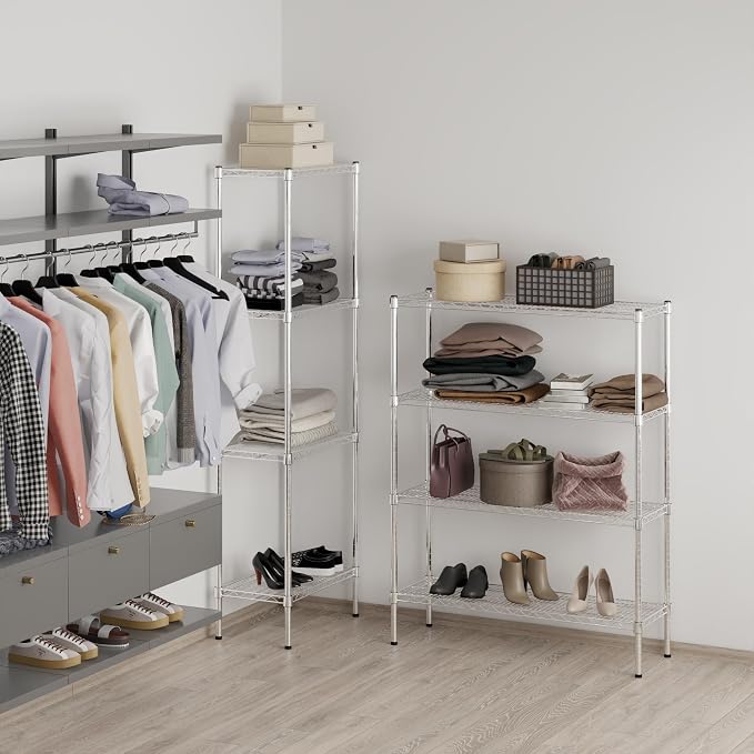 14" Deep x 42" Wide x 54" Height Wire Shelving Kit | 4-Tier | NSF Commercial - Image 7