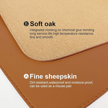 DAWNTREES Dual Sided Desk Mat, Leather Desk Pad, - Image 4