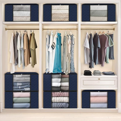Fab totes Storage Bags, Clothes Blanket Storage Bins Foldable Closet Organizers - Image 6