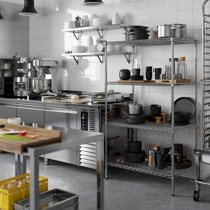 24" Deep x 36" Wide x 64" Height Wire Shelving Kit | 4-Tier | NSF Commercial - Image 2