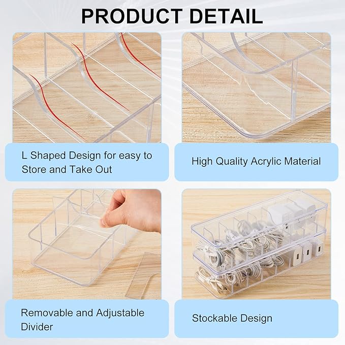 Tatuo 4 Pcs Cable Organizer Box - Image 3