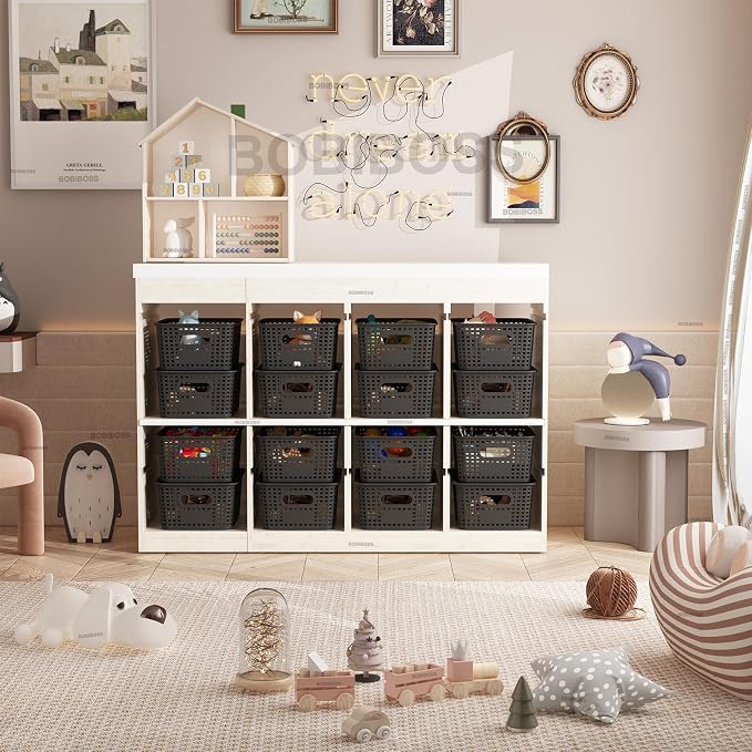 Black Plastic Storage Baskets - Image 3
