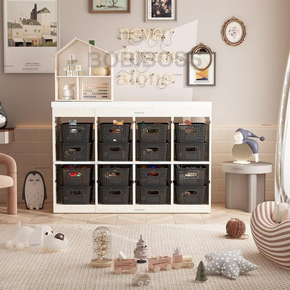 Black Plastic Storage Baskets - Image 3