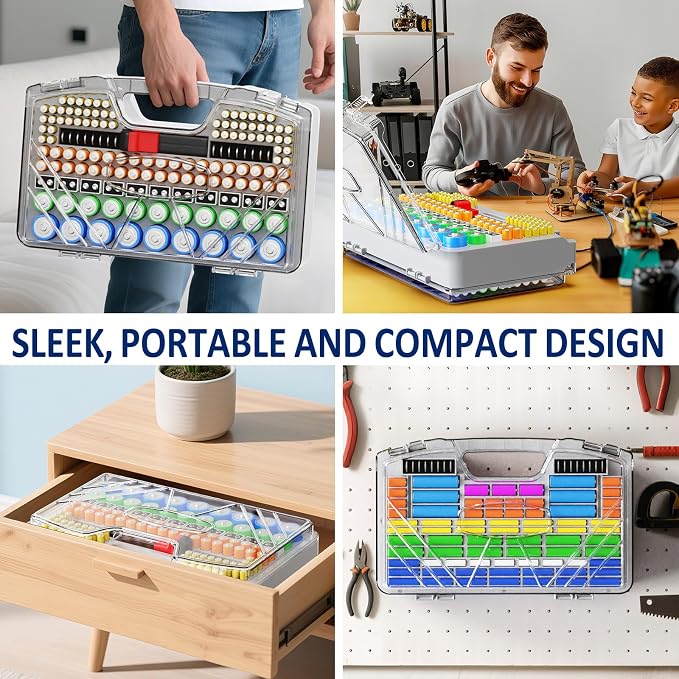Battery Organizer Storage Holder Box Case - Image 3