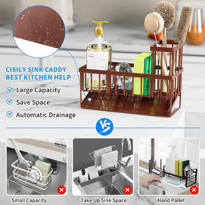 Cisily Kitchen Sink Caddy, Sponge Holder - Image 2