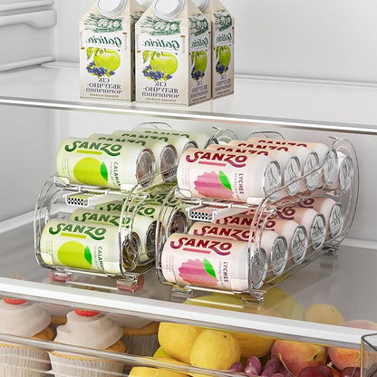 Drink Organizer for Fridge, Soda Can Organizer Dispenser for Refrigerator by GoldOath