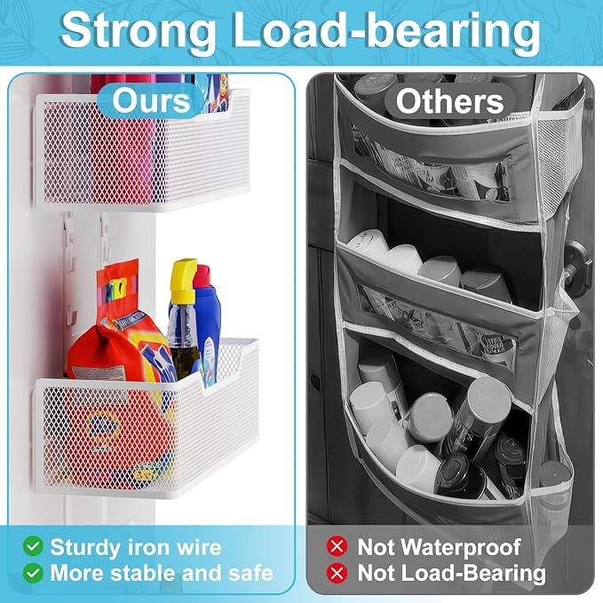 Adjustable Over The Door Organizer, Hanging Door Storage - Image 3