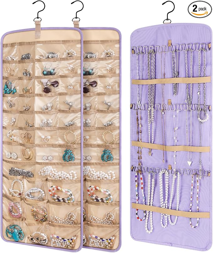 2 Pack Hanging Jewelry Organizer Storage by Unknown