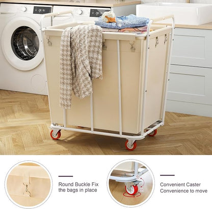 Hoctieon Large Laundry Cart - Image 4