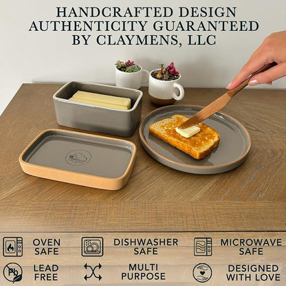 Mora Ceramic Two-in-One Butter Dish - Image 4