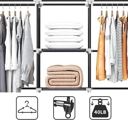Portable Closet, 51 Inch Wardrobe Closet - Image 6