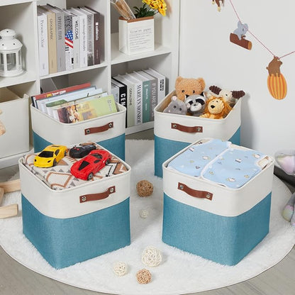 HNZIGE Cube Storage Basket Collapsible Baskets - Image 4