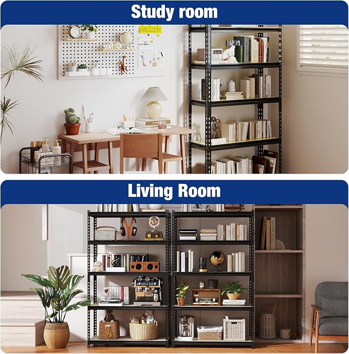 WORKPRO 5-Tier Storage Shelf, for Basement, 27.6”Wx11.8”Dx60”H - Image 8