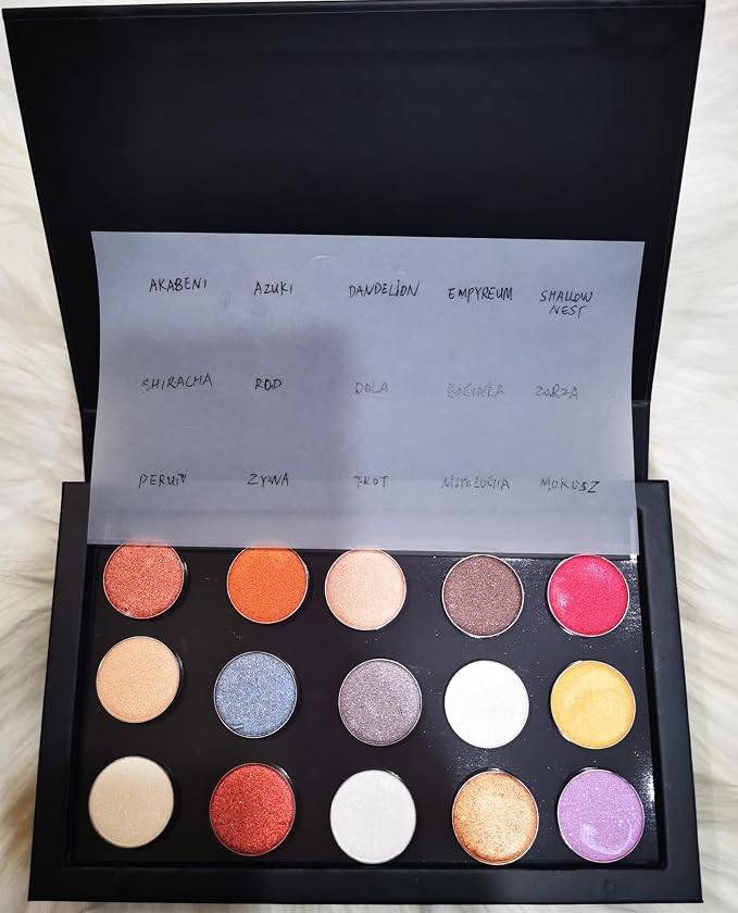 Coosei 4-Layer Book Shaped Magnetic Eyeshadow Palette Empty Makeup Storage Box - Image 5