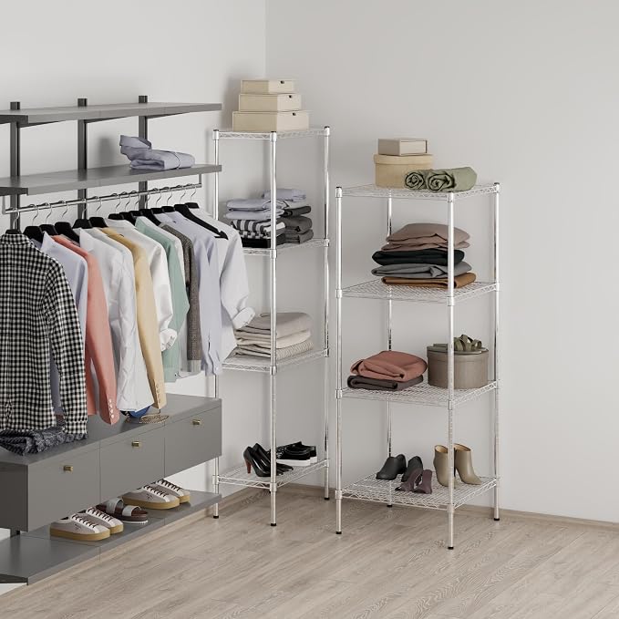 24" Deep x 24" Wide x 64" Height Wire Shelving Kit | 4-Tier | NSF Commercial - Image 7