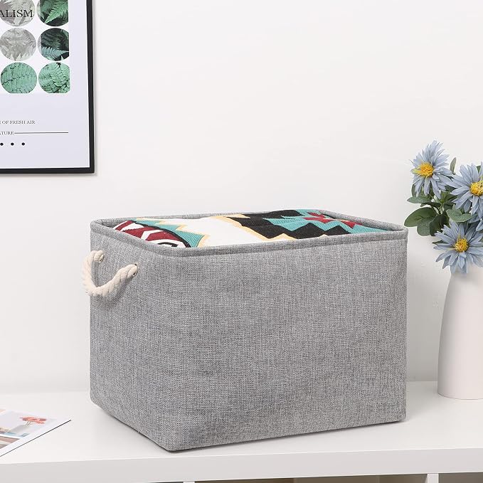 Bidtakay Grey Baskets Shelf Baskets - Image 2