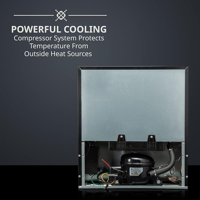 Ivation 12 Bottle Compressor Wine Cooler Refrigerator w/Lock | Large - Image 7