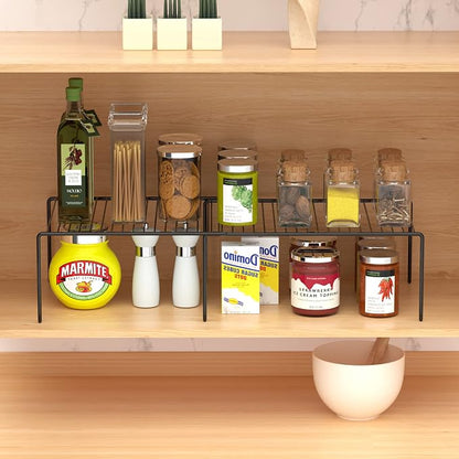 Redrubbit Expandable Metal Rustproof Kitchen Counter and Shelf Rack, 4 Piece - Image 4