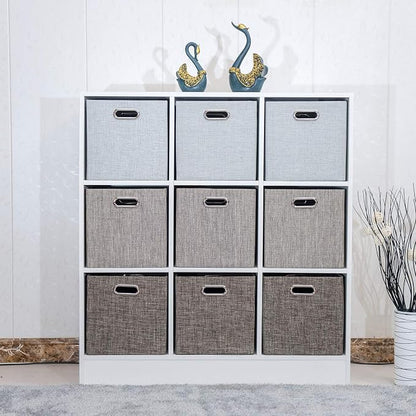 Posprica Storage Basket Bins, 12×12 Foldable Storage Cube Boxes Fabric Drawer - Image 4
