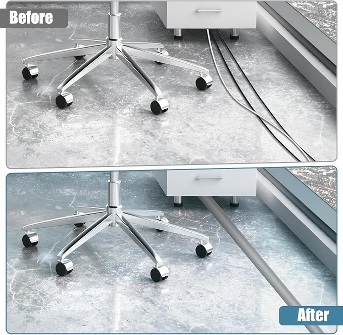 Floor Cord Covers for Wires 12FT Cable Hider Wire Cover Self Adhesive Cord - Image 4