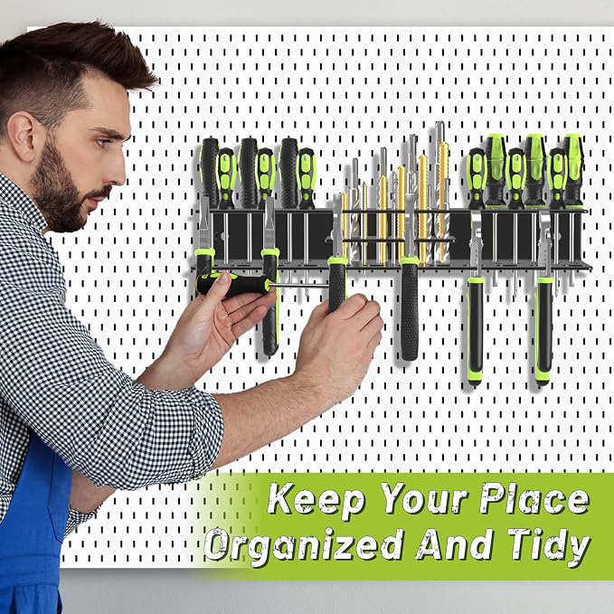 Screwdriver Holder Wall Mount, Heavy Duty Metal Utility Bit Organizer - Image 6