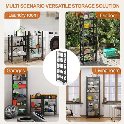 6-Tier Foldable Storage Shelves - Image 8