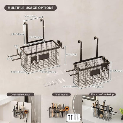 2 Pack Hair Tool Organizer, Adhesive Hair Dryer Holder Cabinet Door/Wall - Image 5