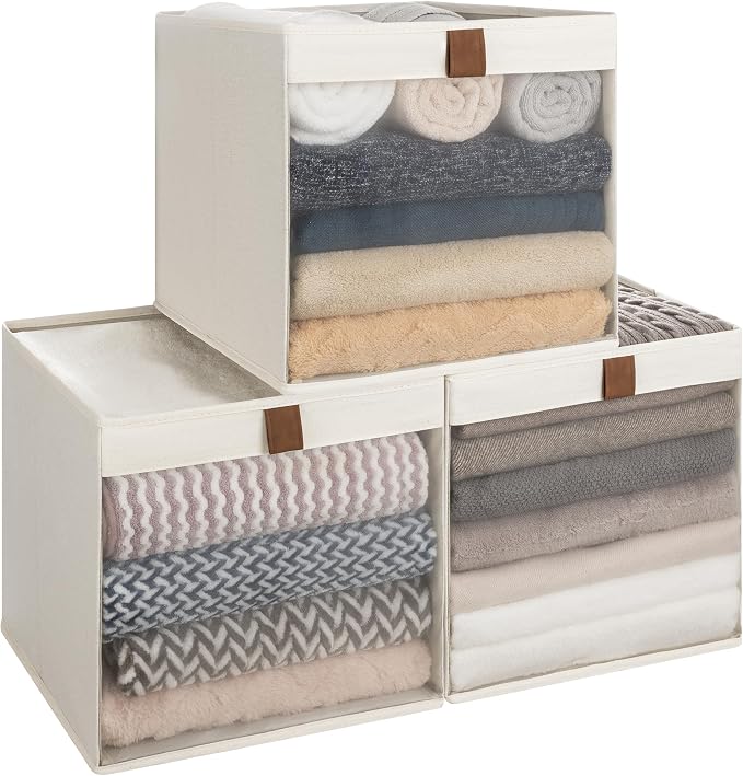 StorageWorks 13x13 Storage Cubes, Closet Storage Bins by StorageWorks