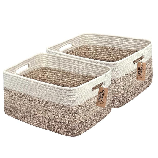 COMFY-HOMI 2 pcs Large Storage Baskets by COMFY-HOMI