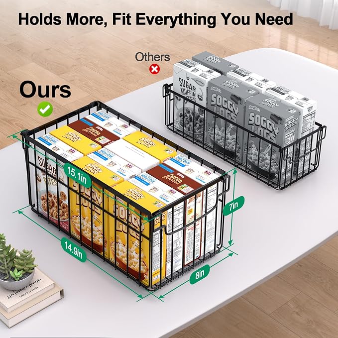 Freezer Organizer Bins, 4 Pack Stackable Deep Chest Freezer Organizer Bins - Image 2