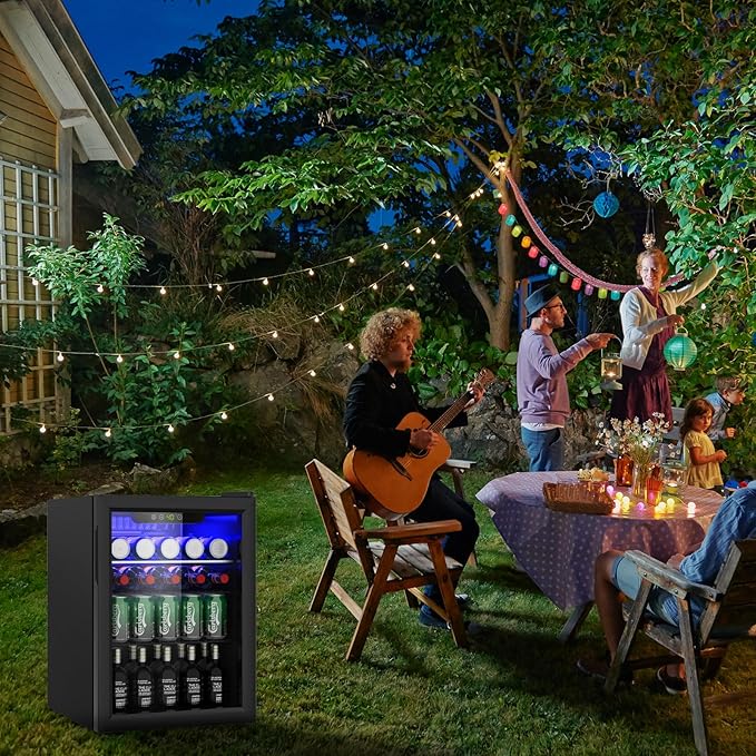 2.6 Cu.Ft Mini Fridge for 95 Cans, Beverage Refrigerator - Image 6