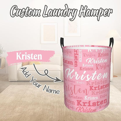 Custom Name Laundry Hamper, Personalized Laundry Baskets - Image 2