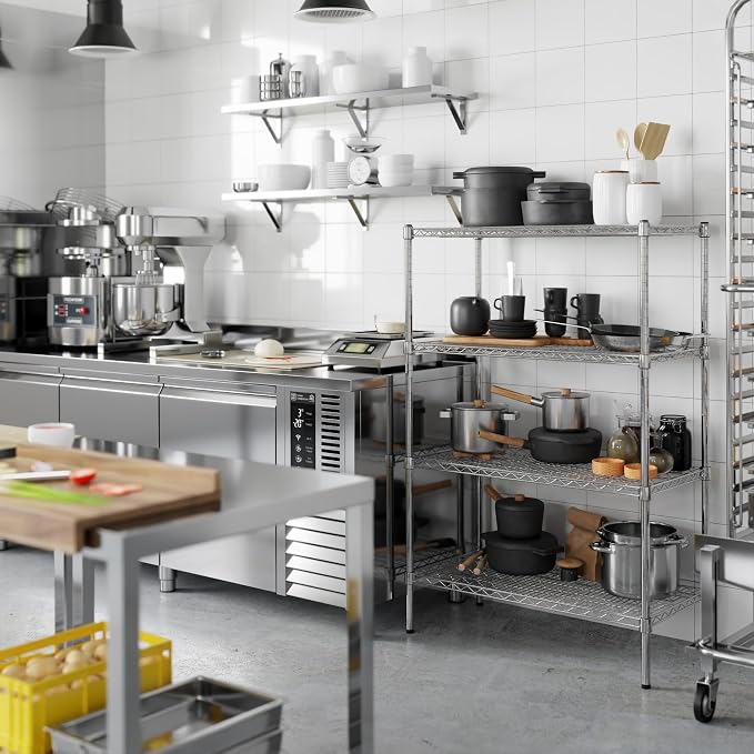 18" Deep x 36" Wide x 54" Height Wire Shelving Kit | 4-Tier | NSF Commercial - Image 5