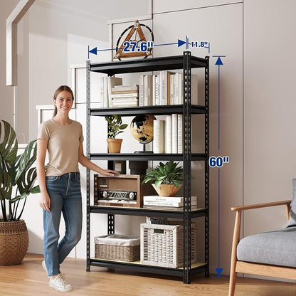 WORKPRO 5-Tier Storage Shelf, for Basement, 27.6”Wx11.8”Dx60”H - Image 2
