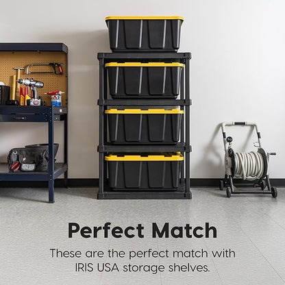 IRIS USA 27 Gallon Heavy Duty Truck Bed Toolbox Storage Tote Bins - Image 4