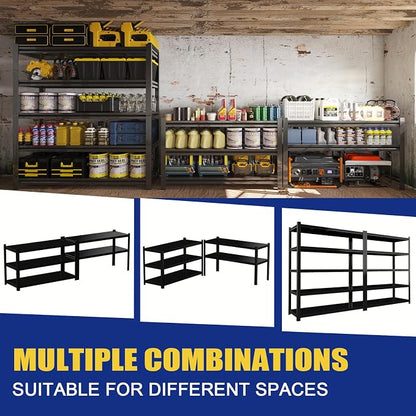 3000LBS Garage Shelving Units and Storage, Heavy Duty Shelf Rack, 5 Tier Shelves - Image 7