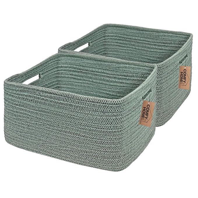 COMFY-HOMI 2 pcs Large Storage Baskets by COMFY-HOMI