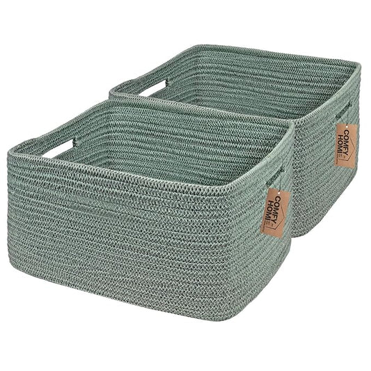 COMFY-HOMI 2 pcs Large Storage Baskets by COMFY-HOMI