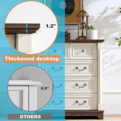 Farmhouse 5 Drawer Dresser - Image 6