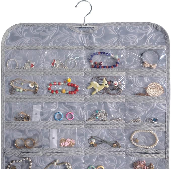 BB Brotrade Hanging Jewelry Organizer, Accessories Organizer, 80 Pocket - Image 4