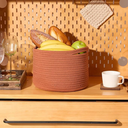 Small Basket for Organizing | Cube Shelf Closet Storage Baskets | 9.7×9.7×7.1” - Image 5