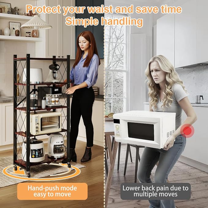 5-Tier Foldable Storage Shelves - Image 6