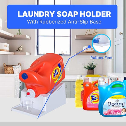 TidyFriend No-Spill Liquid Laundry Detergent Dispenser Holder, Laundry Soap - Image 4