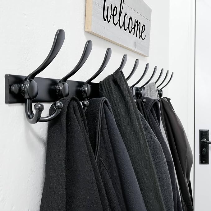 Dseap Coat Rack Wall Mount 2.0 Pro: Heavy Duty 300% Thicker, Stainless Steel - Image 6