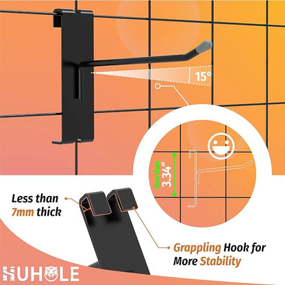 HUHOLE Gridwall Hooks 6 Inch, Hook - Image 3