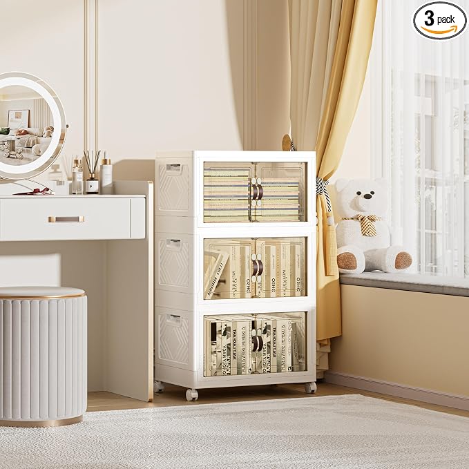 148 QT / 37 Gal Rolling Foldable Storage Cabinet by Unknown