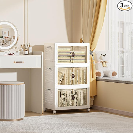 148 QT / 37 Gal Rolling Foldable Storage Cabinet by Unknown