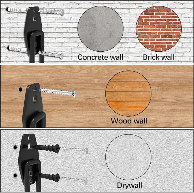 3-H Garage Wall Hooks 10 Pack, Garage Hooks Heavy Duty - Image 5