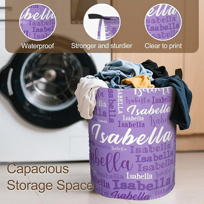 Custom Name Laundry Hamper, Personalized Laundry Baskets - Image 5