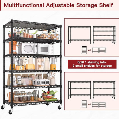 PrimeZone 6 Tier Wire Shelving - Image 4